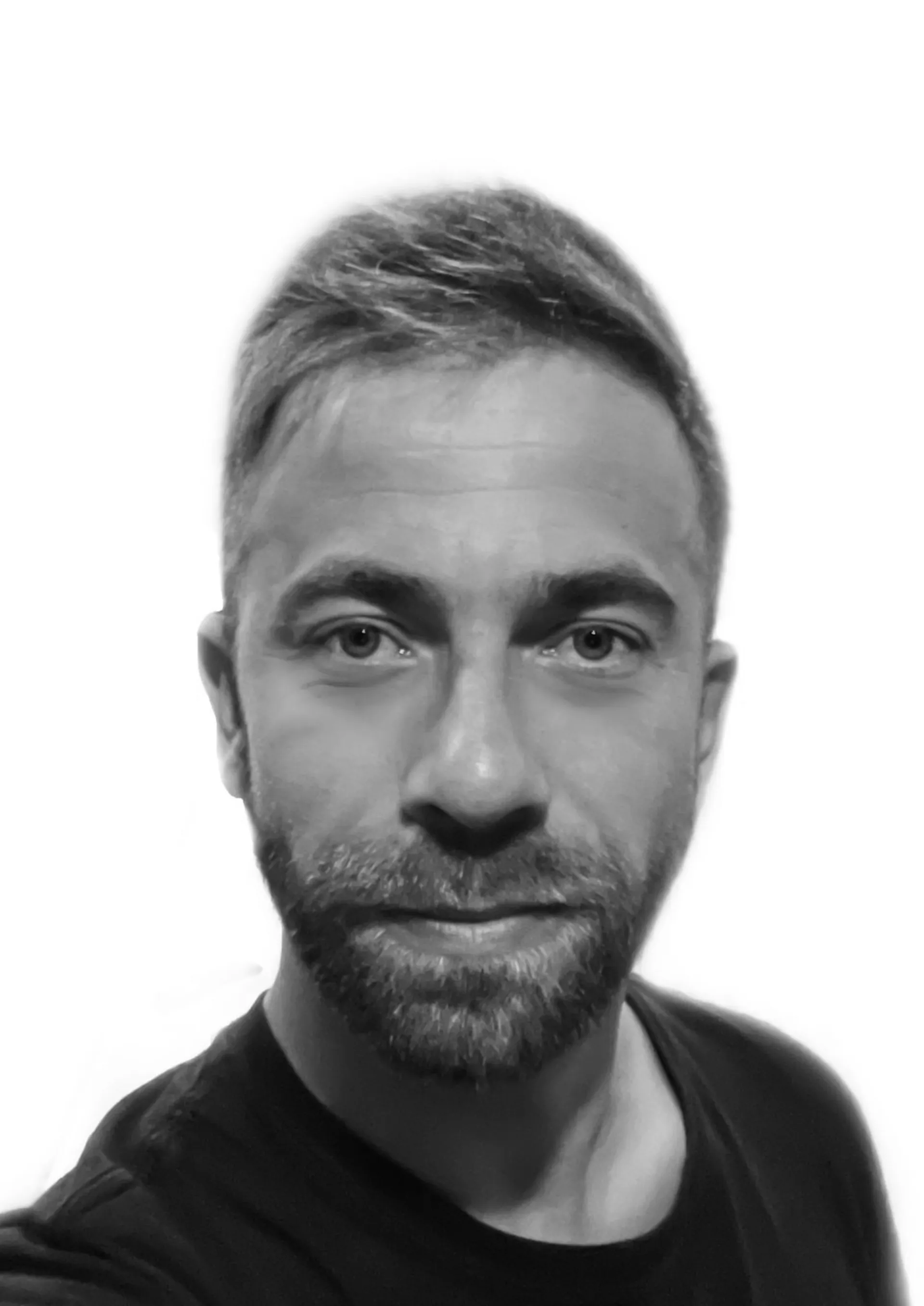 David Huguet Alegría, fundador de Agruas — retrato en blanco y negro